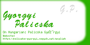 gyorgyi palicska business card